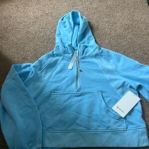 Lululemon Light Blue Half-Zip Scuba
